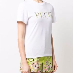 PUCCI Logo print t shirt